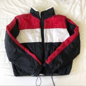 Hollister color block sherpa windbreaker